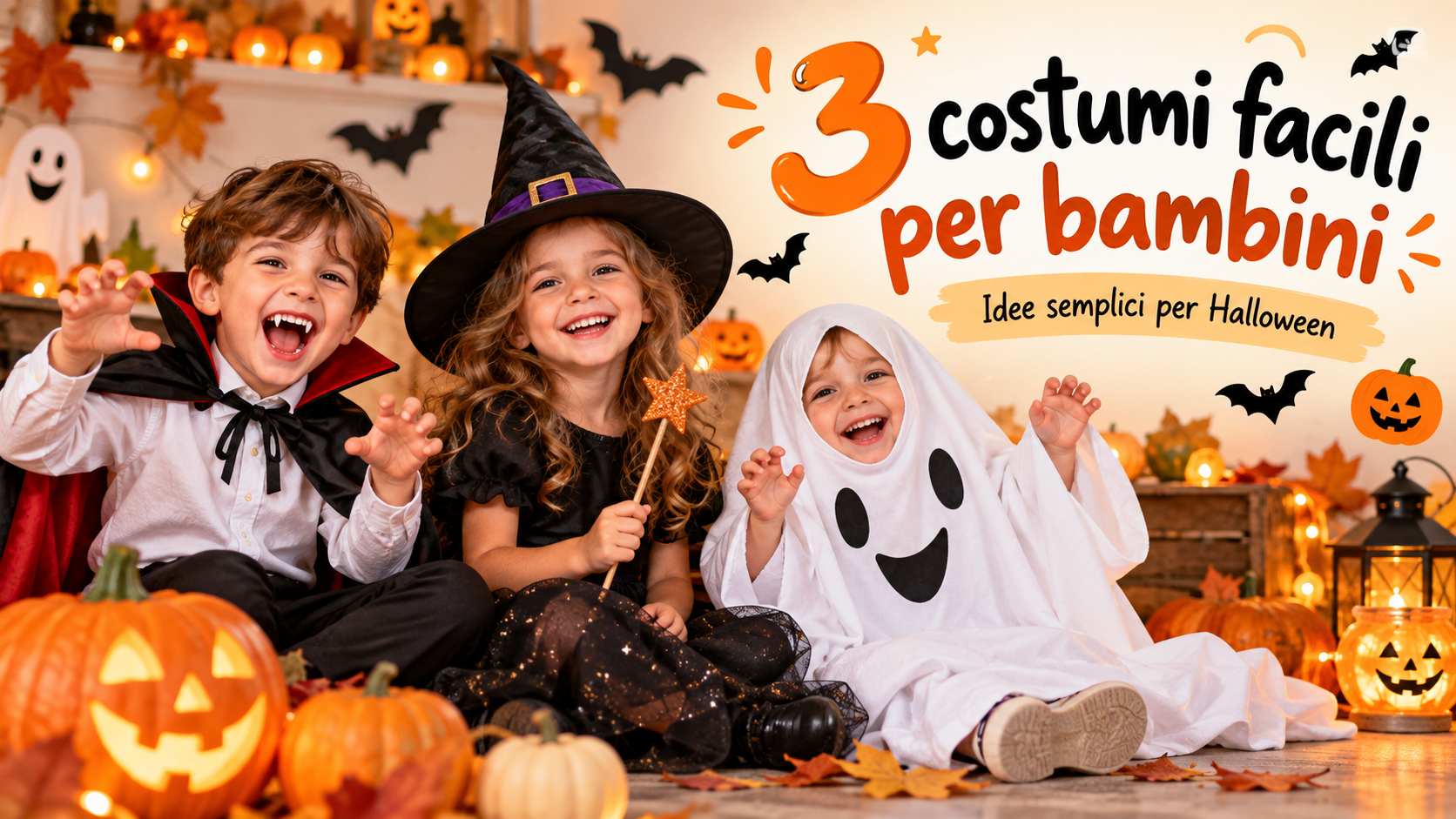 3 costumi di Halloween facili per bambini da creare anche all’ultimo minuto 3 costumi di Halloween facili per bambini da creare anche all’ultimo minuto